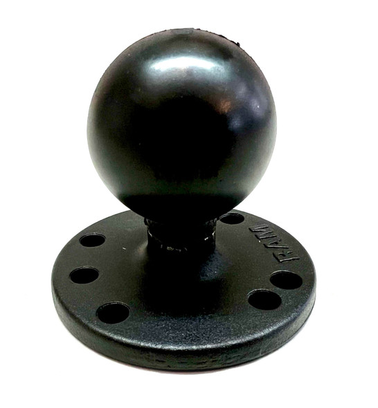 RAM RAM-202U mount Size C 1.5" rubber ball with  2.5" Round Base w/ AMPs Hole Pattern