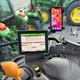 Phone Holder for right console display in John Deere Tractor
