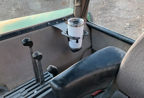 Metal cupholder for Agricultural Equipment Cabs