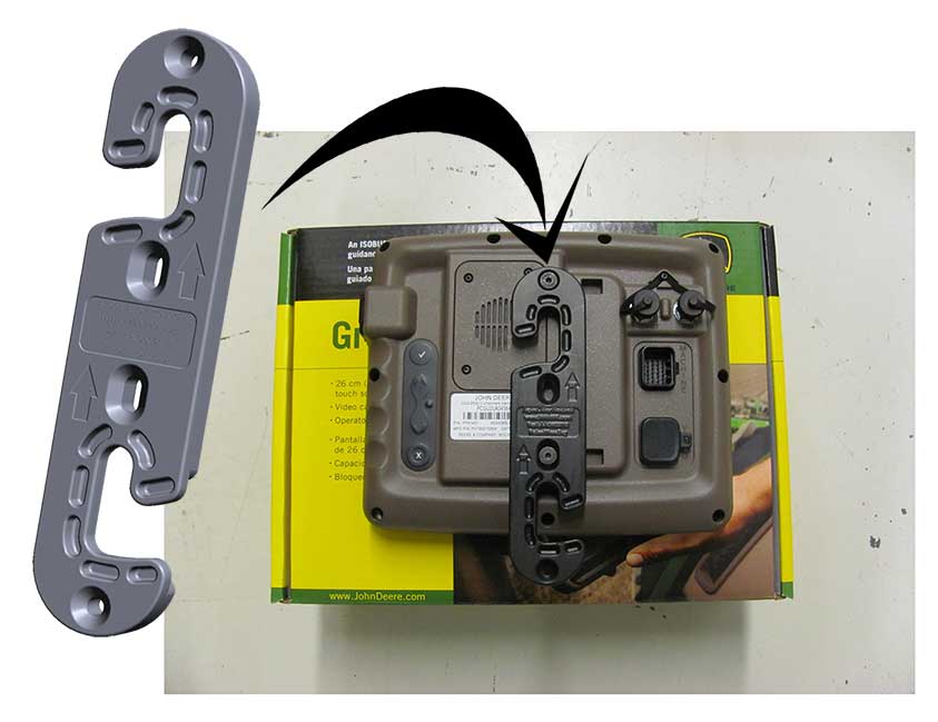 Quick Change Bracket for John Deere AMS/GPS Monitors Display Bracket