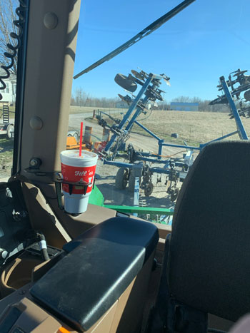 Metal cupholder for Agricultural Equipment Cabs