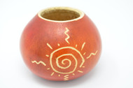 Spiral  Sun Gourd

Hand carved uncured gourd for drinking Wild Harvest Yerba Mate the traditional way. Hot & Strong.
We also use it to drink any kine of Green or Black tea (Camilla Sinensis)

Great Unique Gift. Best purchased with a Bamboo Bombilla (Filter Straw)