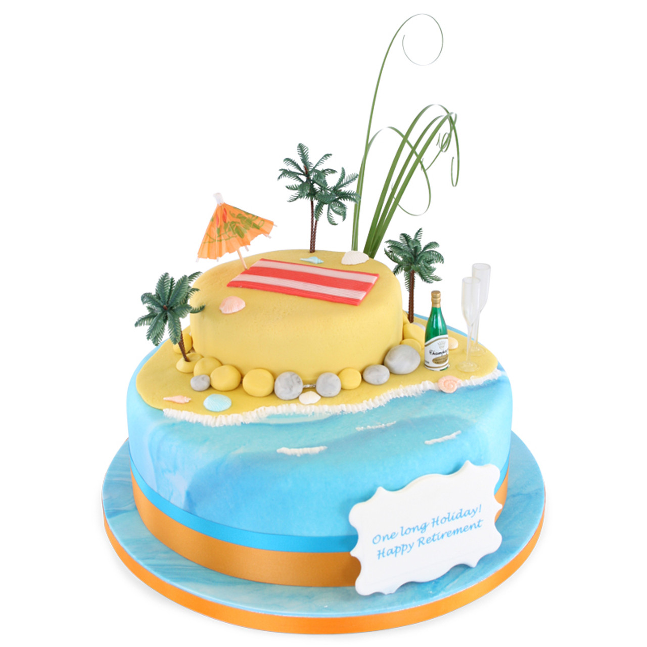 tropical retirement party cake｜TikTok Search