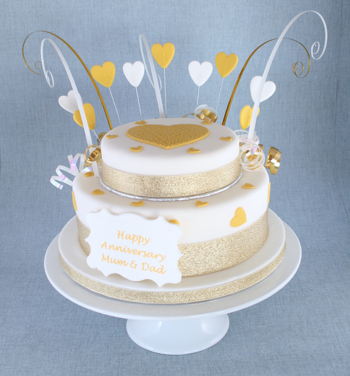 2 Tier Anniversary cake | Order 2 Tier Anniversary cake online | Tfcakes