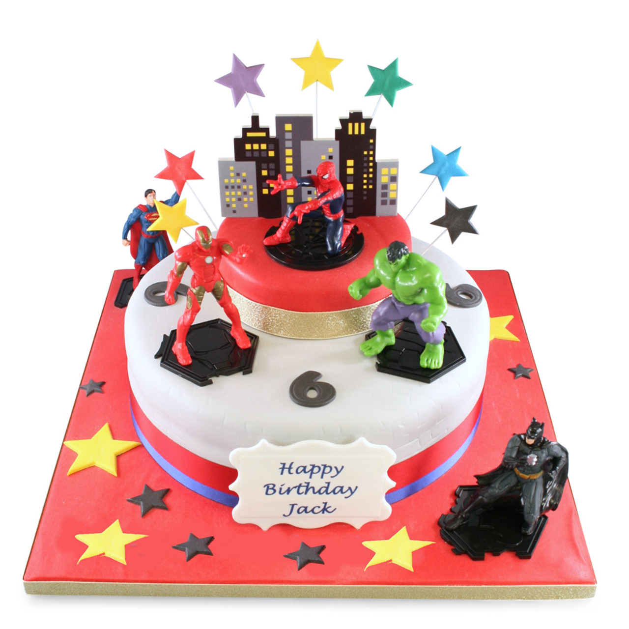 Online Three Layered Avengers Chocolate Cake Gift Delivery in UAE - FNP