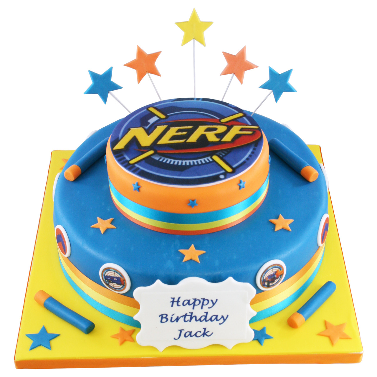 Easy Nerf Cake - The Joys of Boys