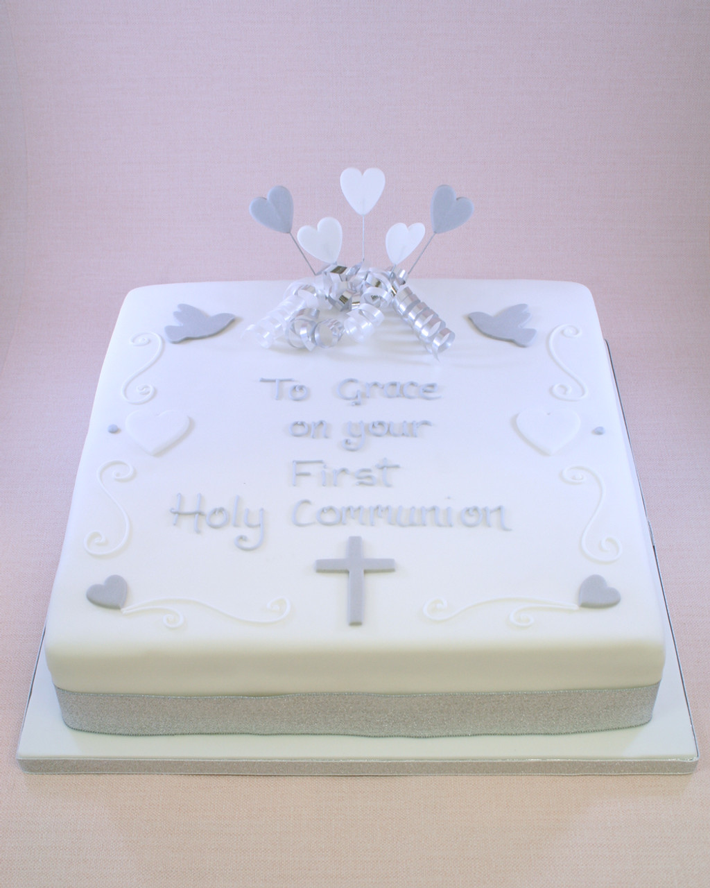 Cross First Communion Cake - CakeCentral.com