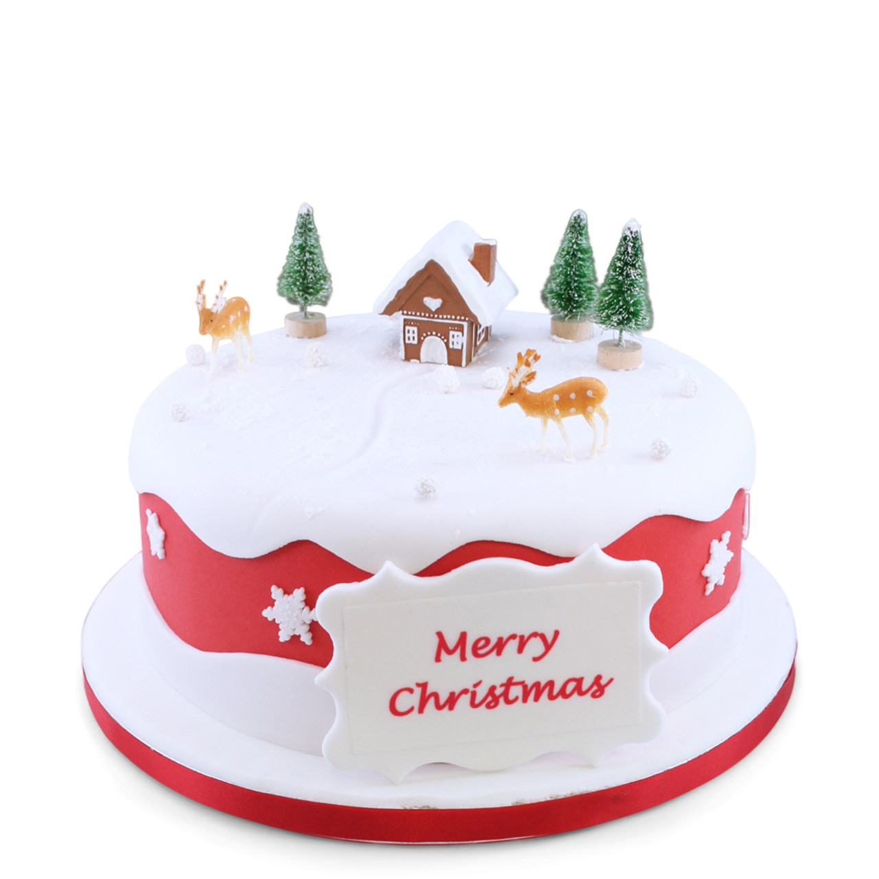 Merry Christmas Themed Cake Decoration Ideas At Home - ArtsyCraftsyDad