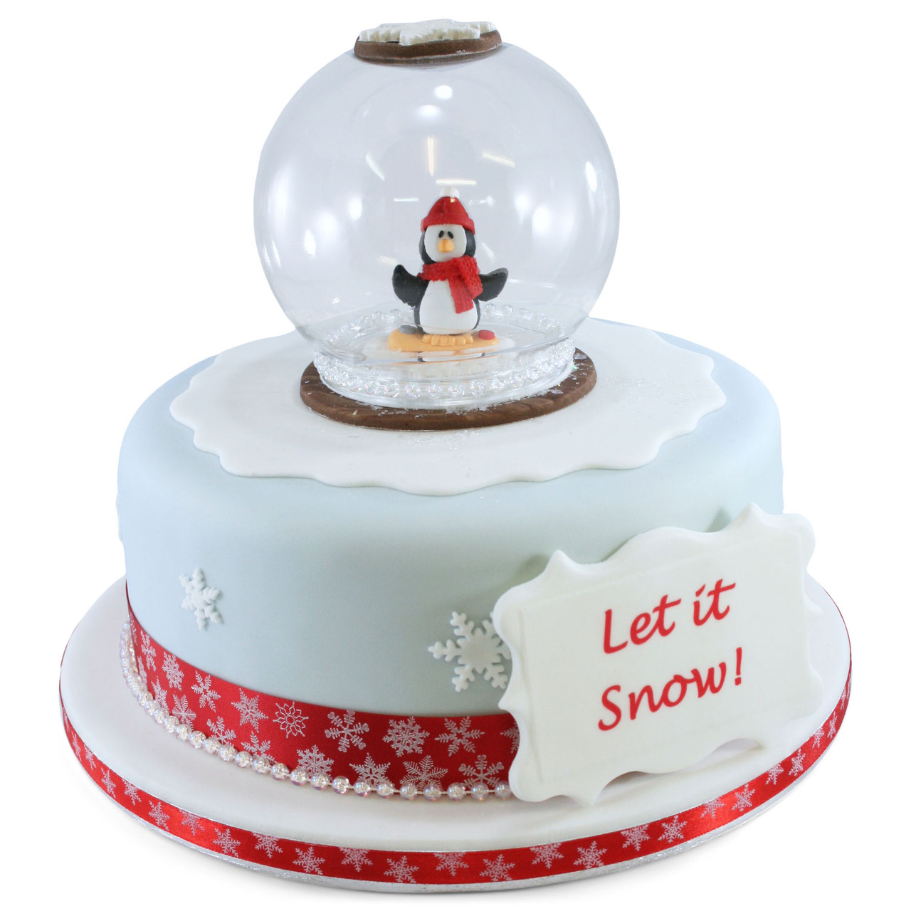 Christmas Snow Man Cake