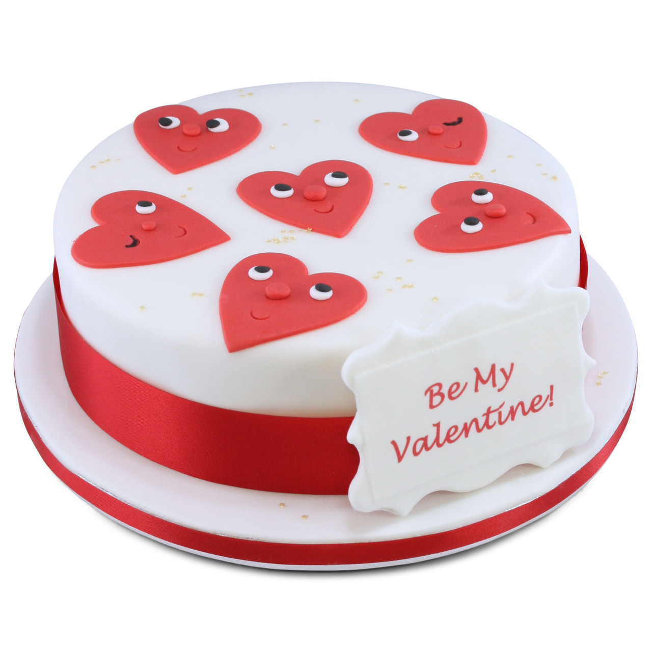Red & White Valentine's Day Cake | Baked by Nataleen