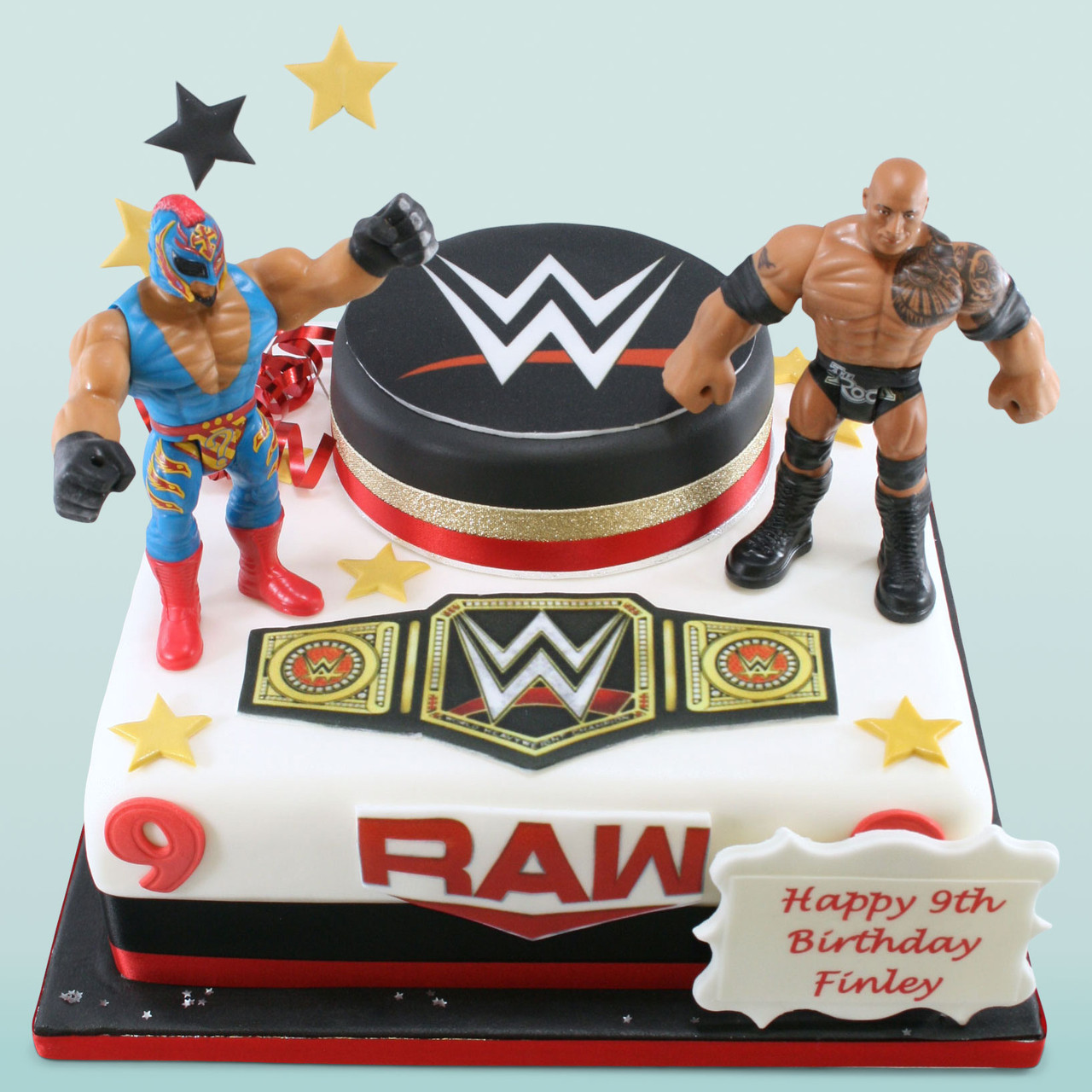 wrestling birthday cake