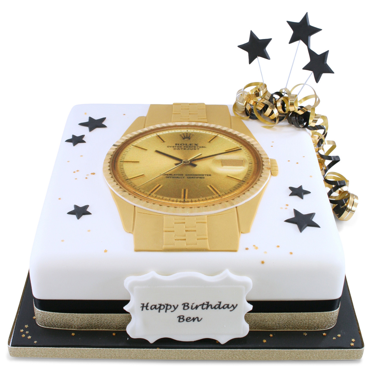 Clock Theme Fondant Cake