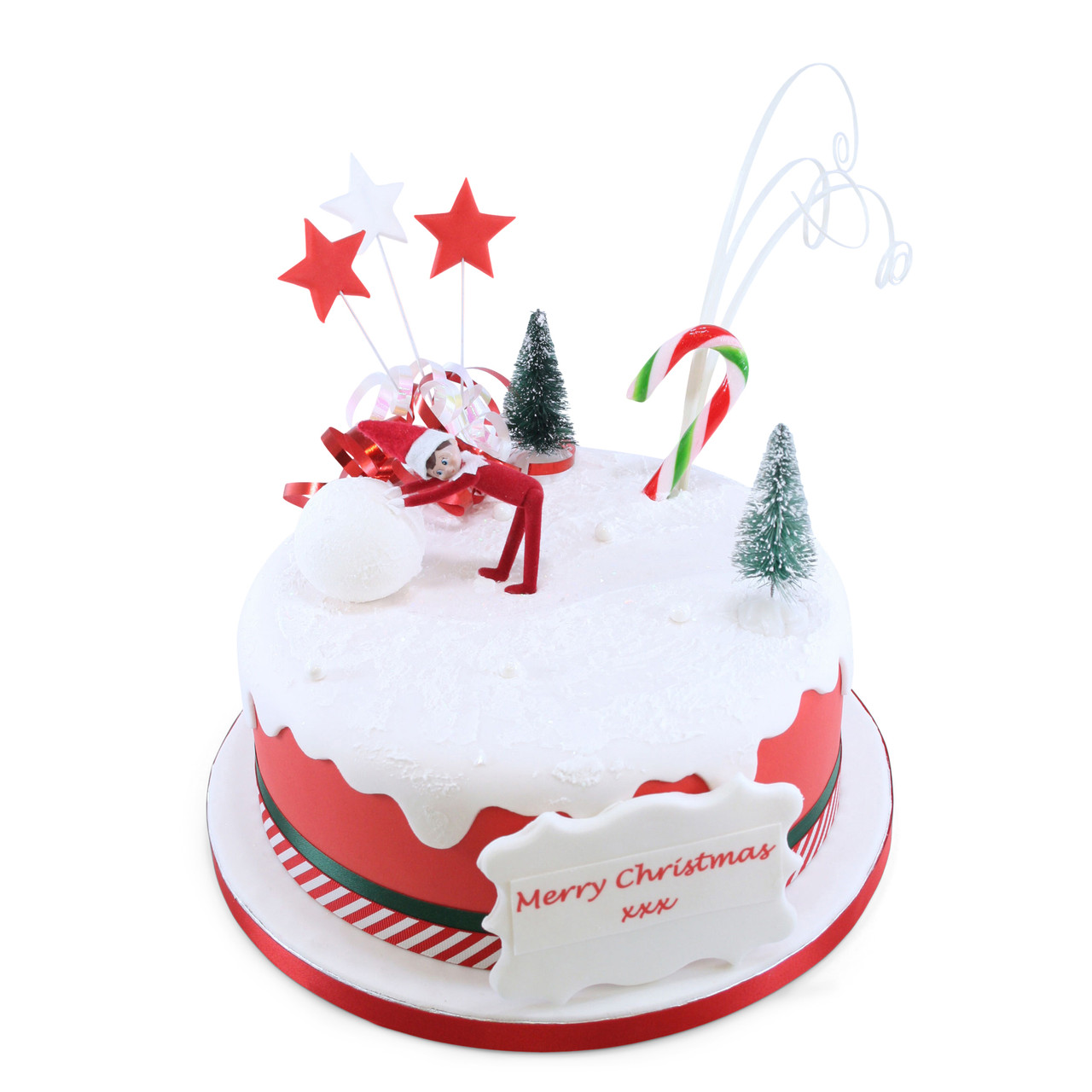 Sweet Christmas First Birthday Cake - Decorated Cake by - CakesDecor