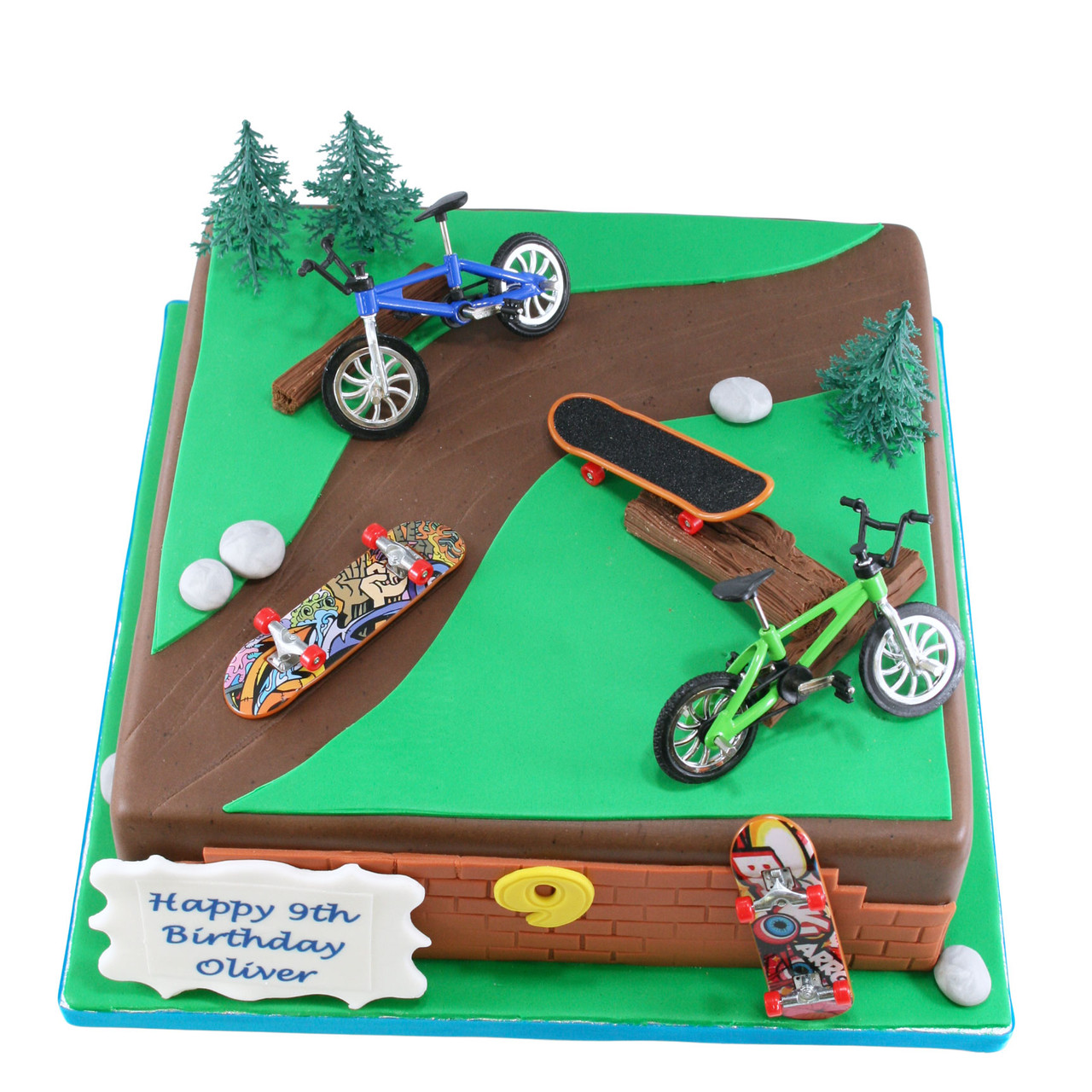 Sugar Mouse Cakes - BMX themed birthday cake complete with graffiti of his  favorite bike component companies! | Facebook