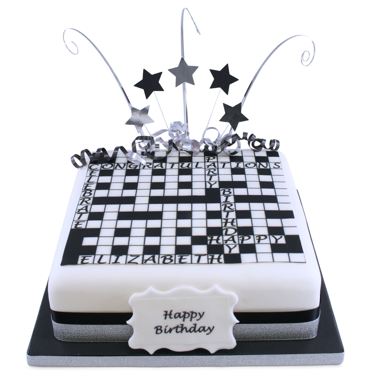 Cake crossword clue