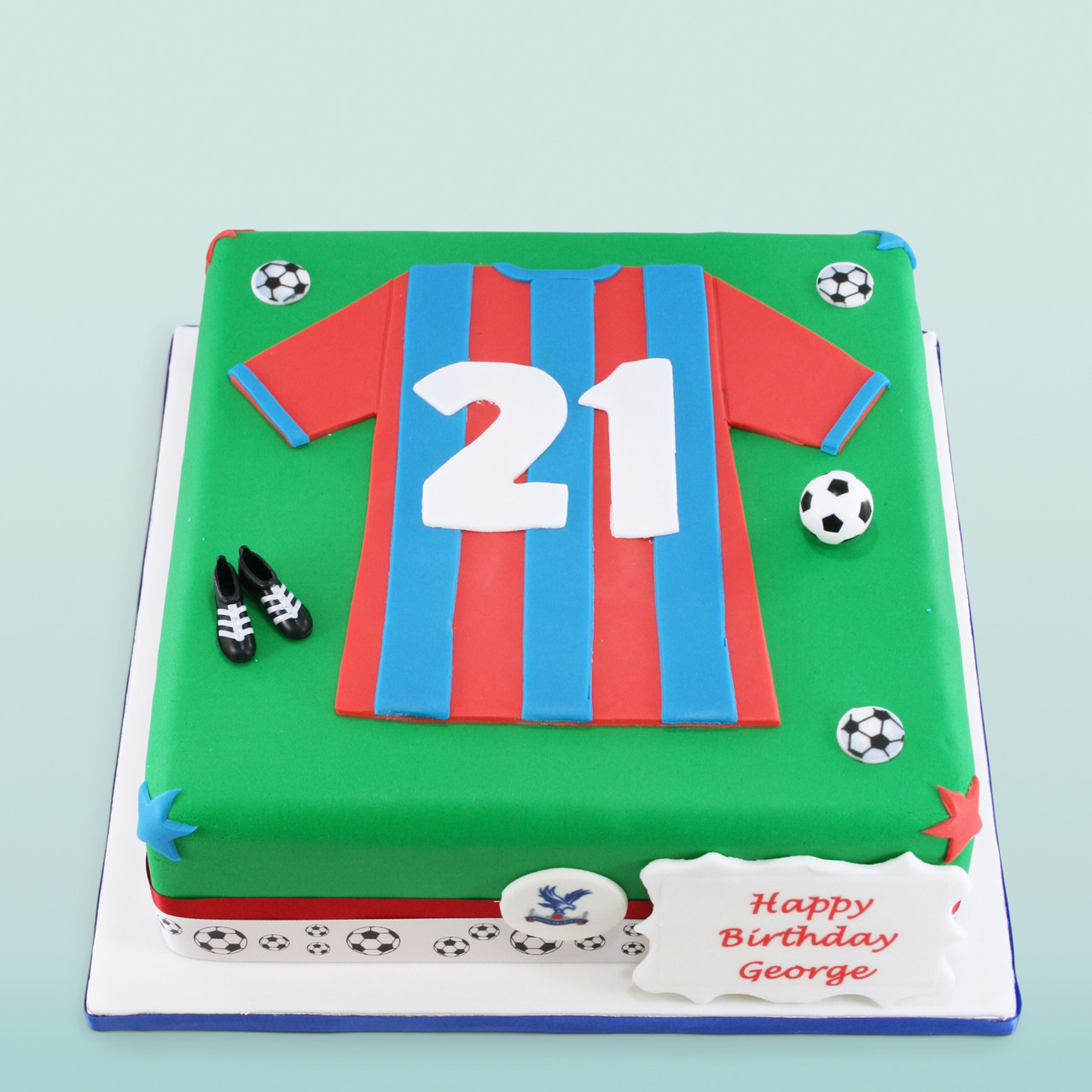 Football Fondant Cake- Order Online Football Fondant Cake @ Flavoursguru