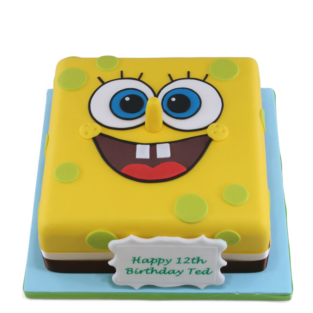 Cake Decoration Sponge Bob Squarepants Eugene Baking Cake Topper Cartoon  Children 'S Birthday Party Dessert Bar Plug-In Card