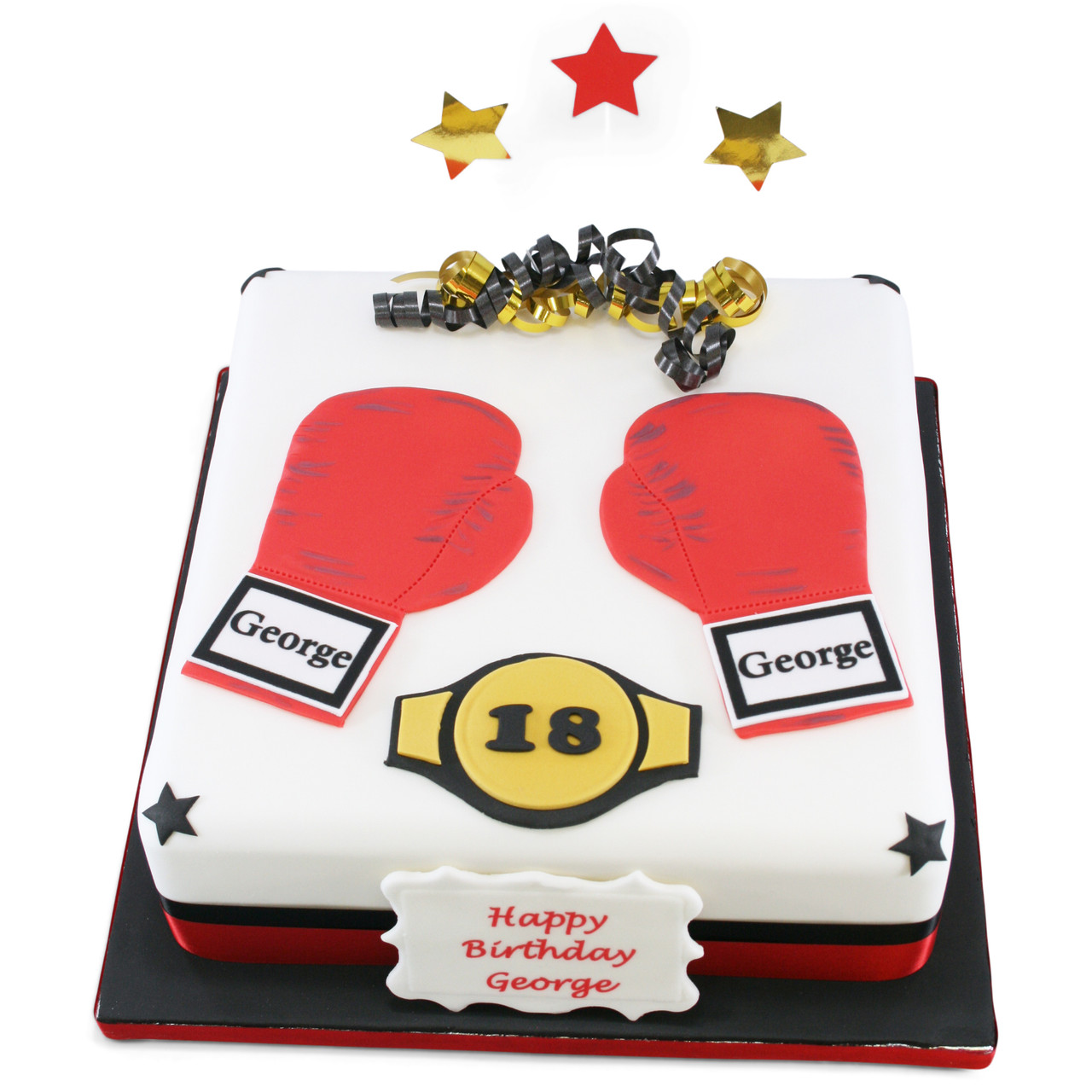 Boxing Glove Celebration Cake – J B Christie (Airdrie) Ltd