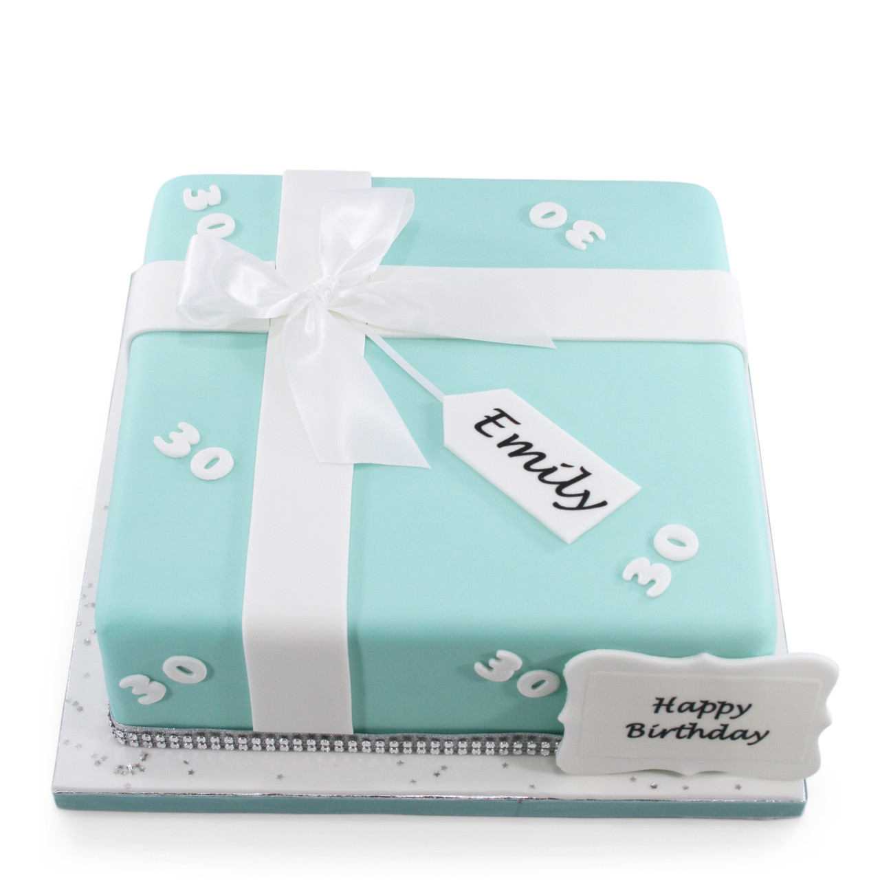 Tiffany Box Tiered Cake - Classy Girl Cupcakes