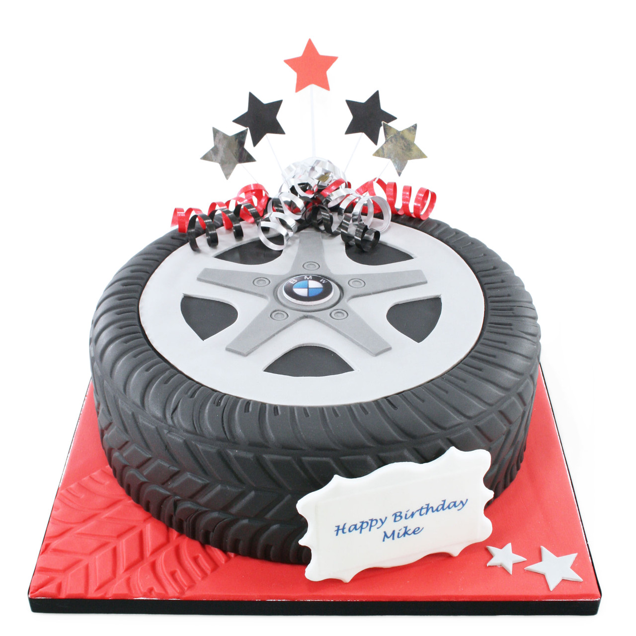 Tire and Bike Designed Cake