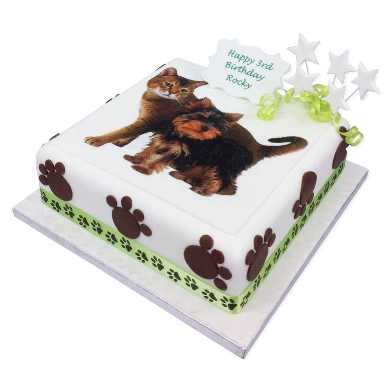 Large Custom Birthday Cakes (Paw or Bone) — FETCH - A Treat Truck for Dogs