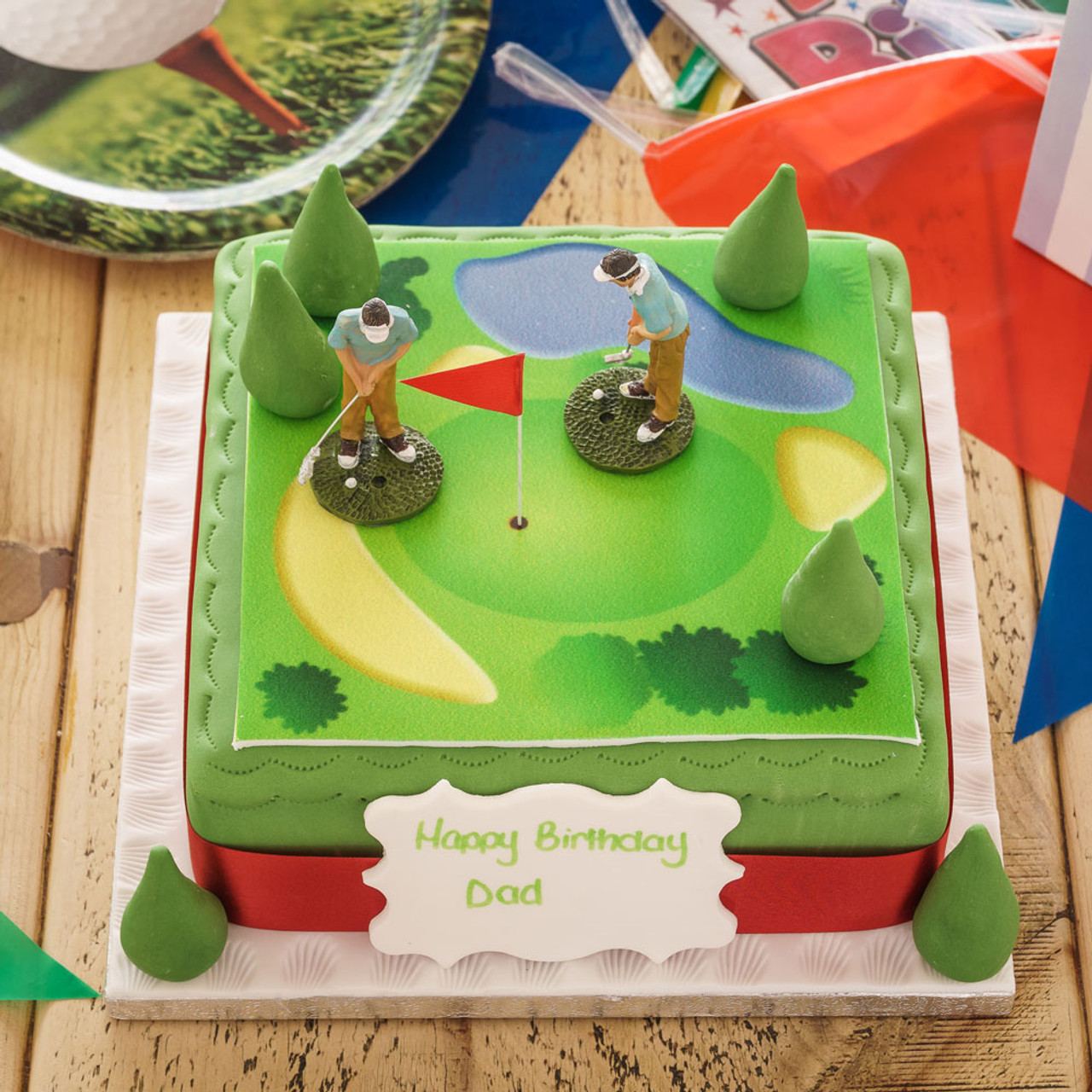 Golf Themed Cake Topper - Edible Perfections