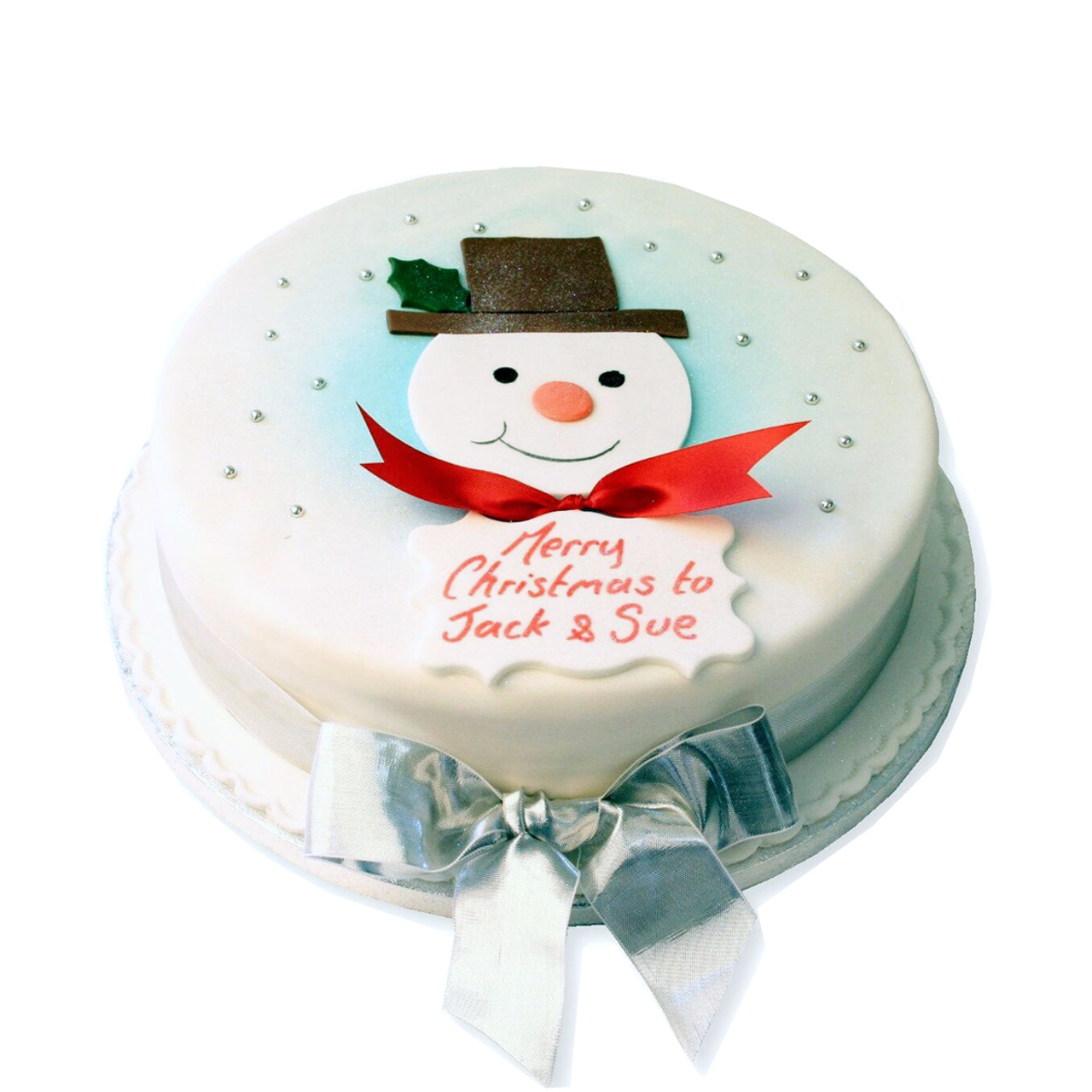 Snowman fondant Cake Decorating Photos