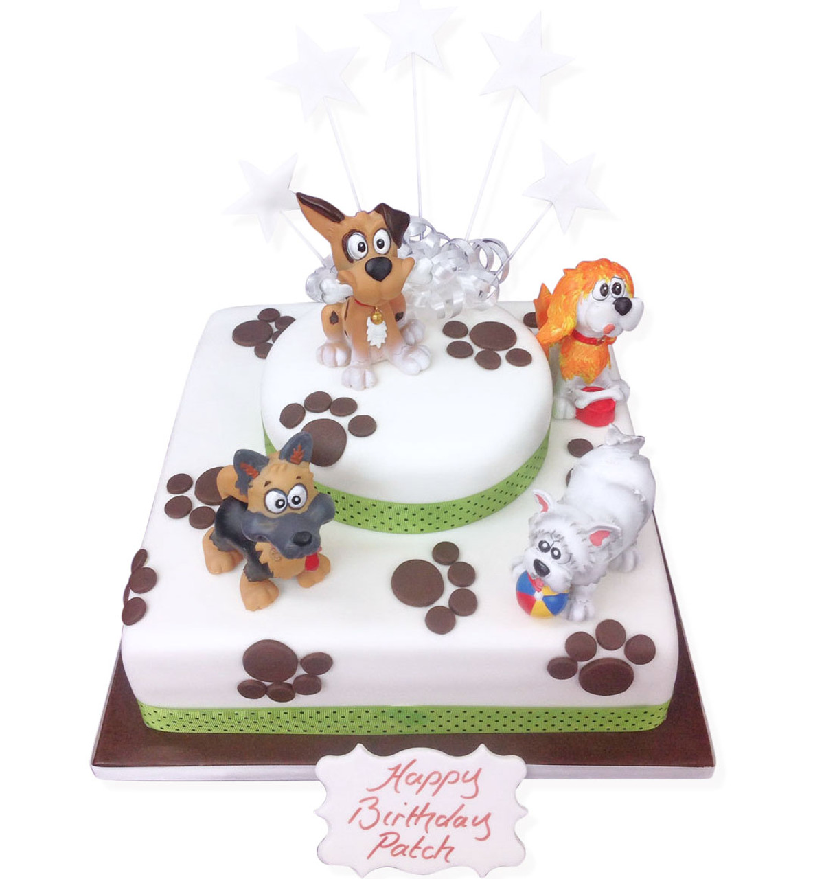 Puppies Golden Retrievers Edible Cake Topper Image ABPID11864 – A Birthday  Place