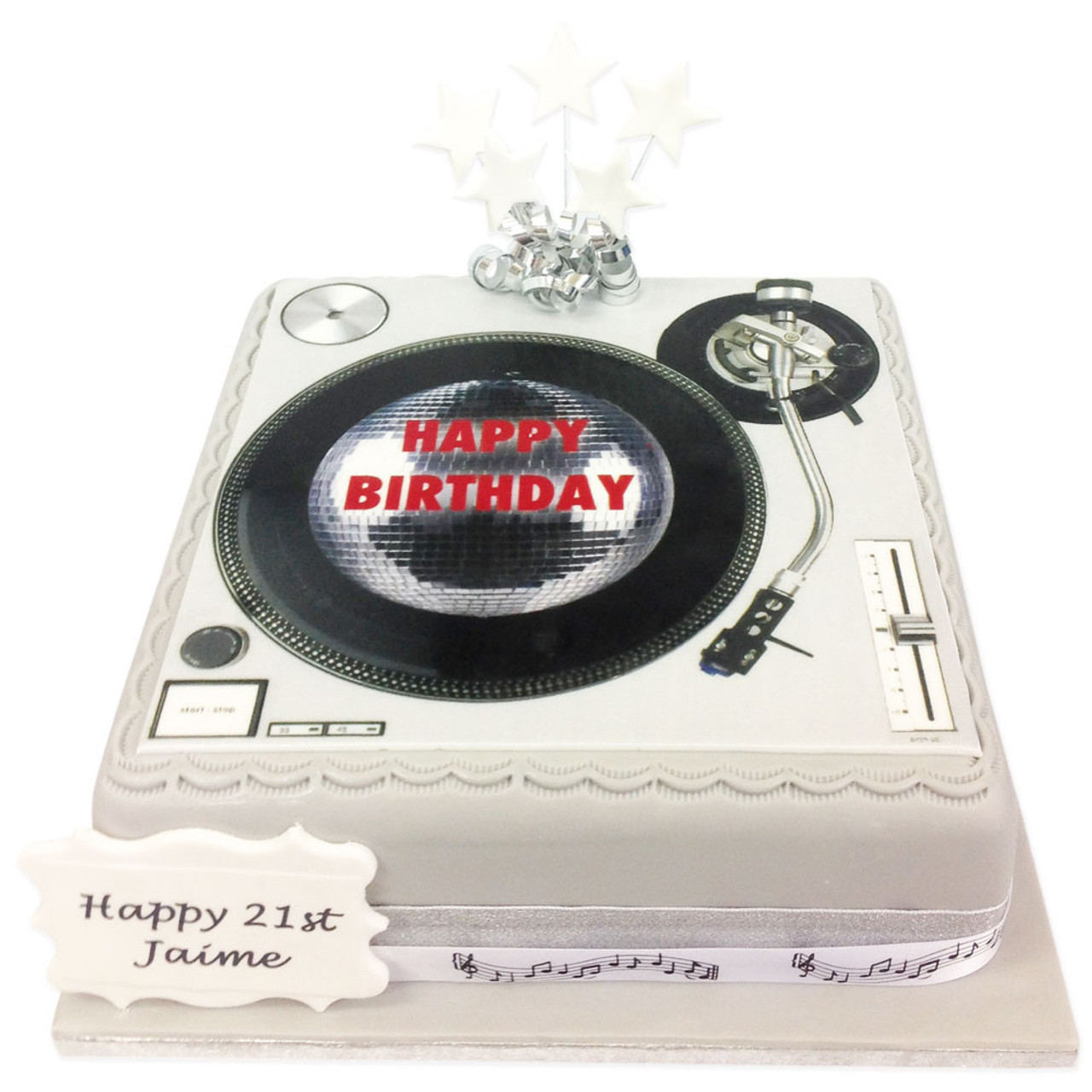 Record player/Decks cake — Birthday Cakes | Birthday cakes for men, Music  themed cakes, Record cake