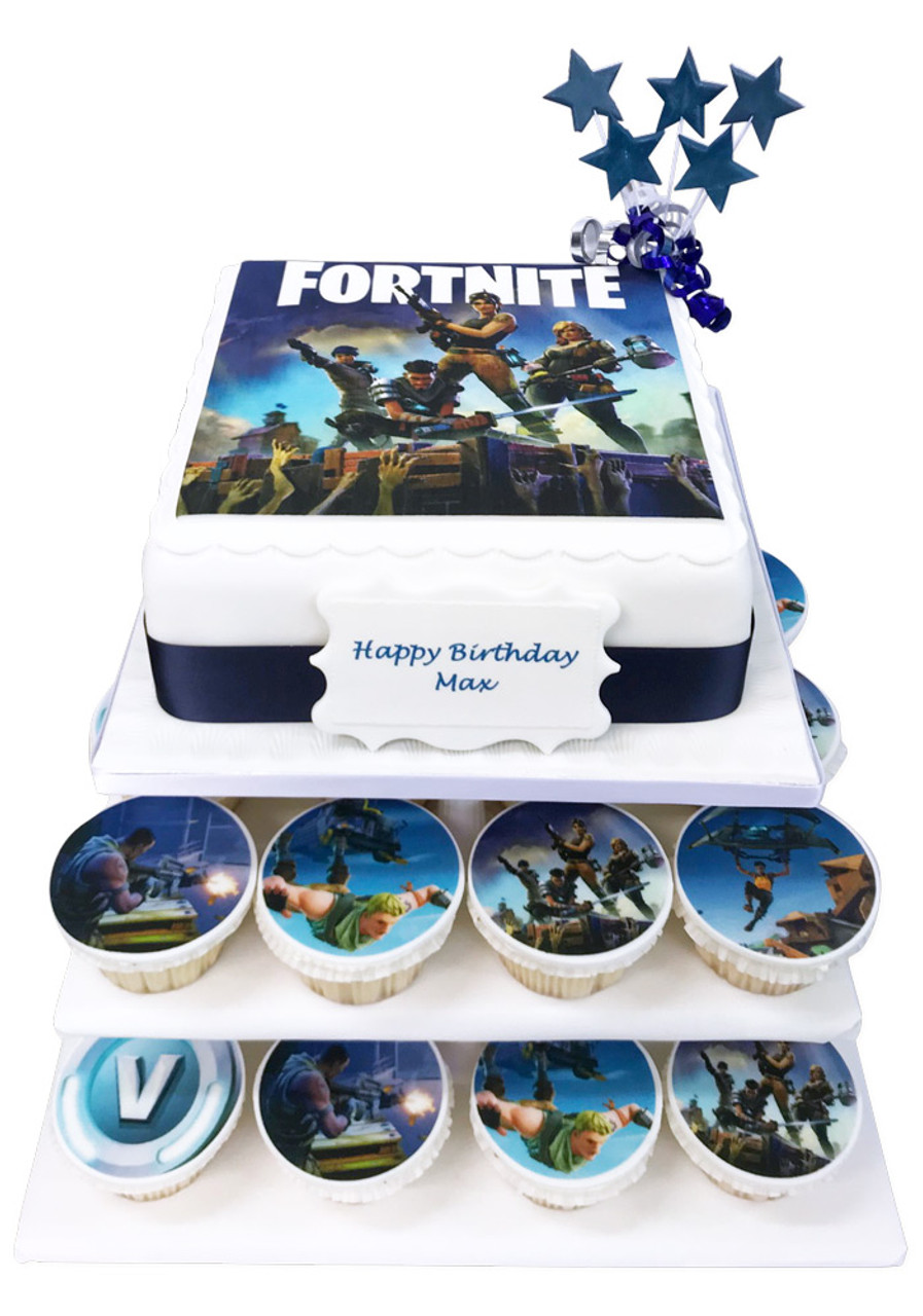 Fortnite Birthday Cake - Flecks Cakes