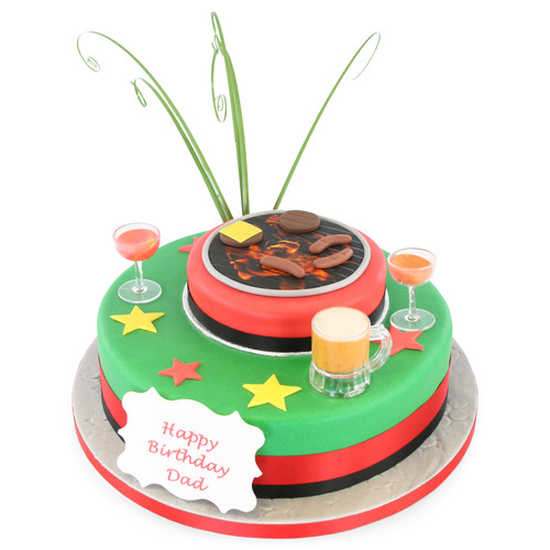 Barbeque Party Two~Tier Cake