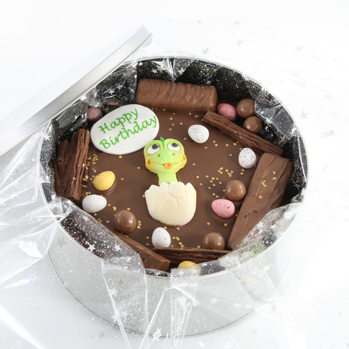 Dinosaur Birthday Choc-a-Box-Cake