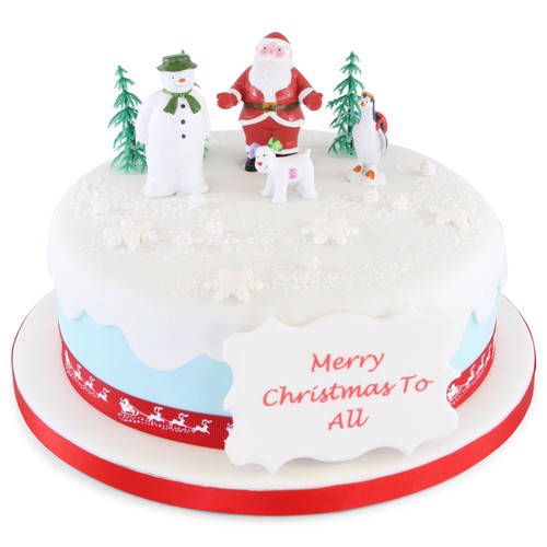 Santa & Friends Christmas Cake