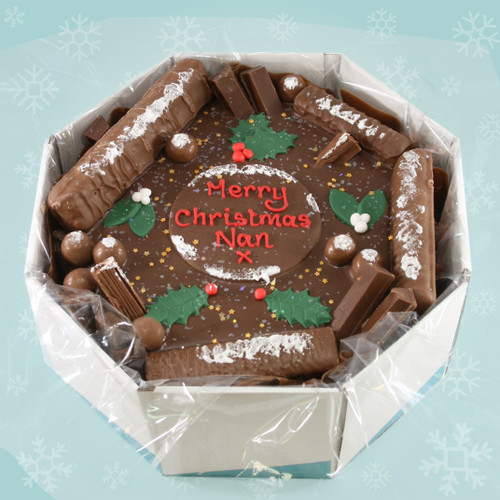 Holly & Mistletoe Choc-a-Box-Cake