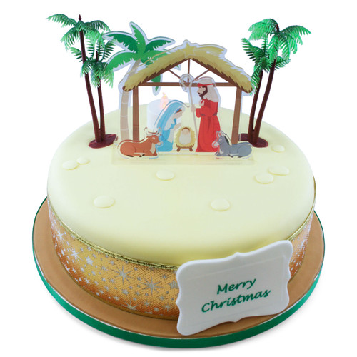 And Everything Sweet: For unto us a child is born... | Christmas cake  decorations, Christmas cake designs, Christmas cake