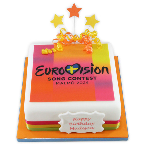 Eurovision Song Contest 2024 Square Cake