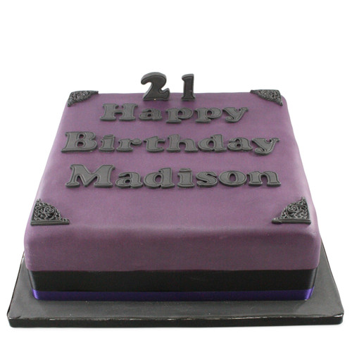 Gothic Personalised Birthday Cake