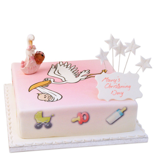 Girls Christening Cake