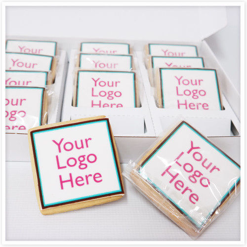 Corporate logo cookies