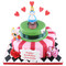 Alice In Wonderland Two~Tier Cake