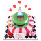 Alice In Wonderland Two~Tier Cake