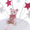 Patchwork Pink Teddy Two~Tier Cake