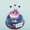 Captain America Two~Tier Cake