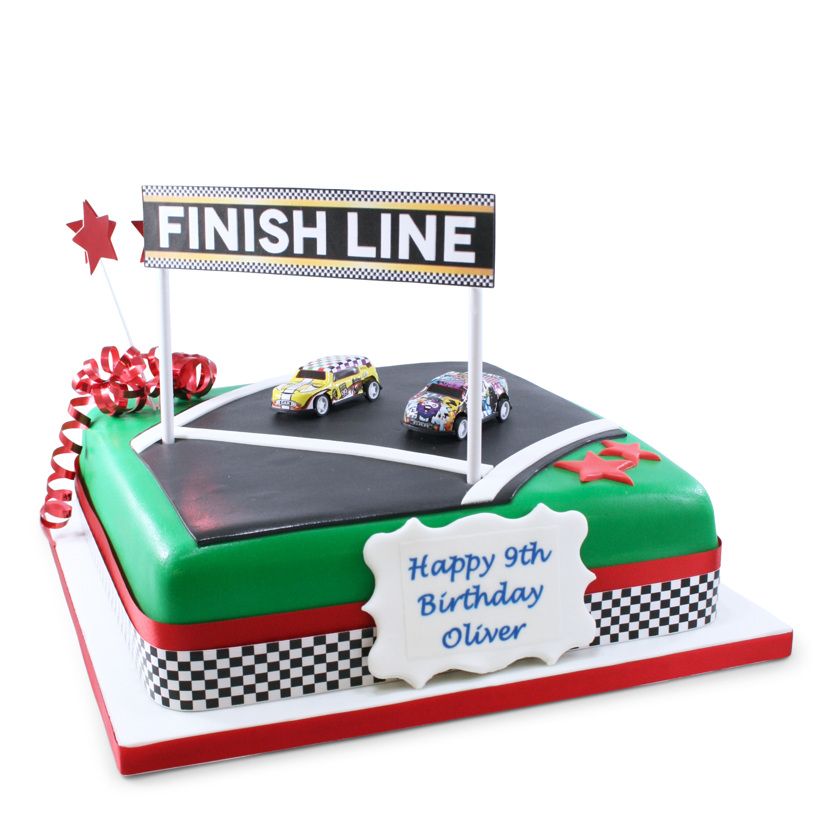 NASCAR Racing Track Cars Edible Cake Topper Image 1/4 sheet ABPID00656 -  Walmart.com