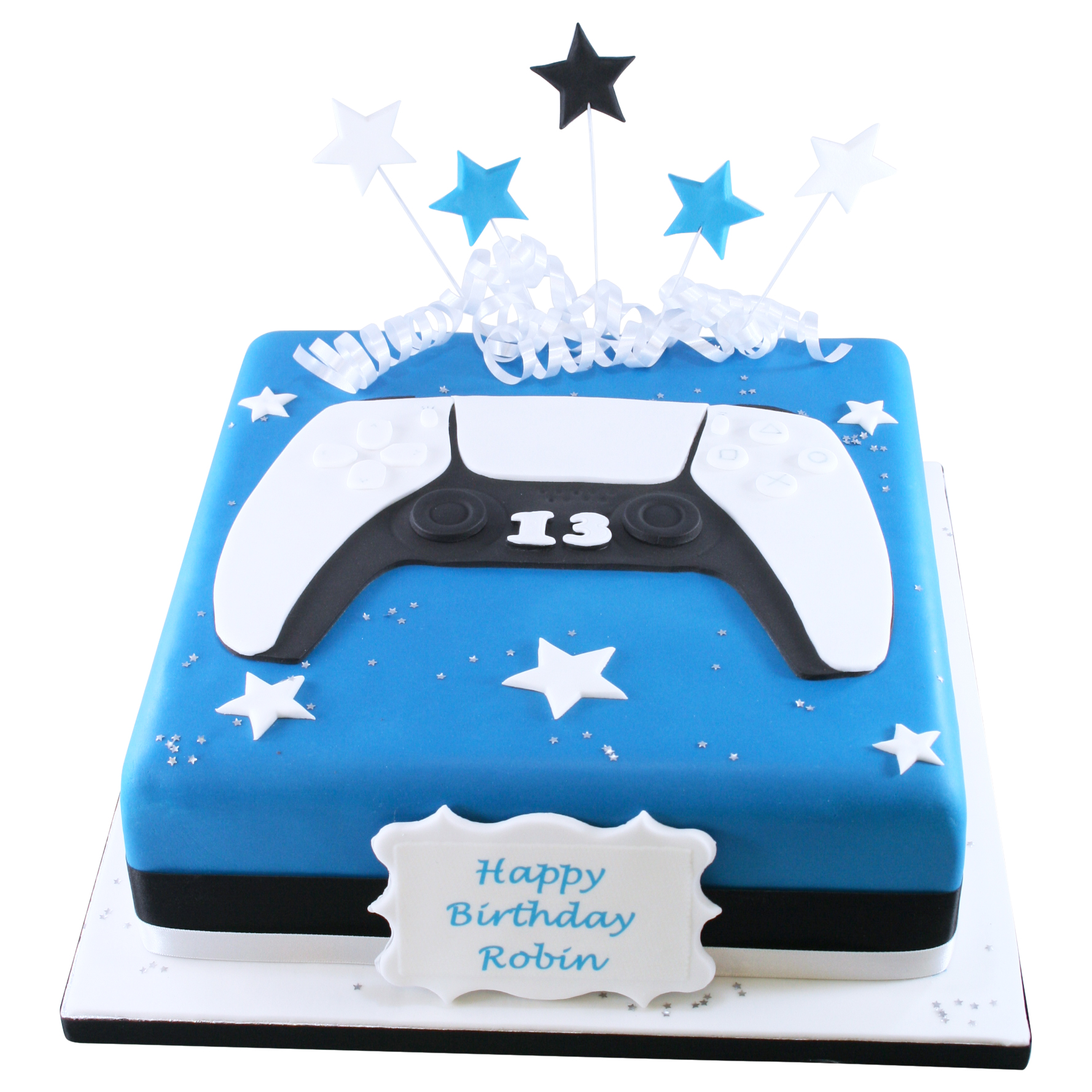 Xbox And Playstation Gamer Theme Cake