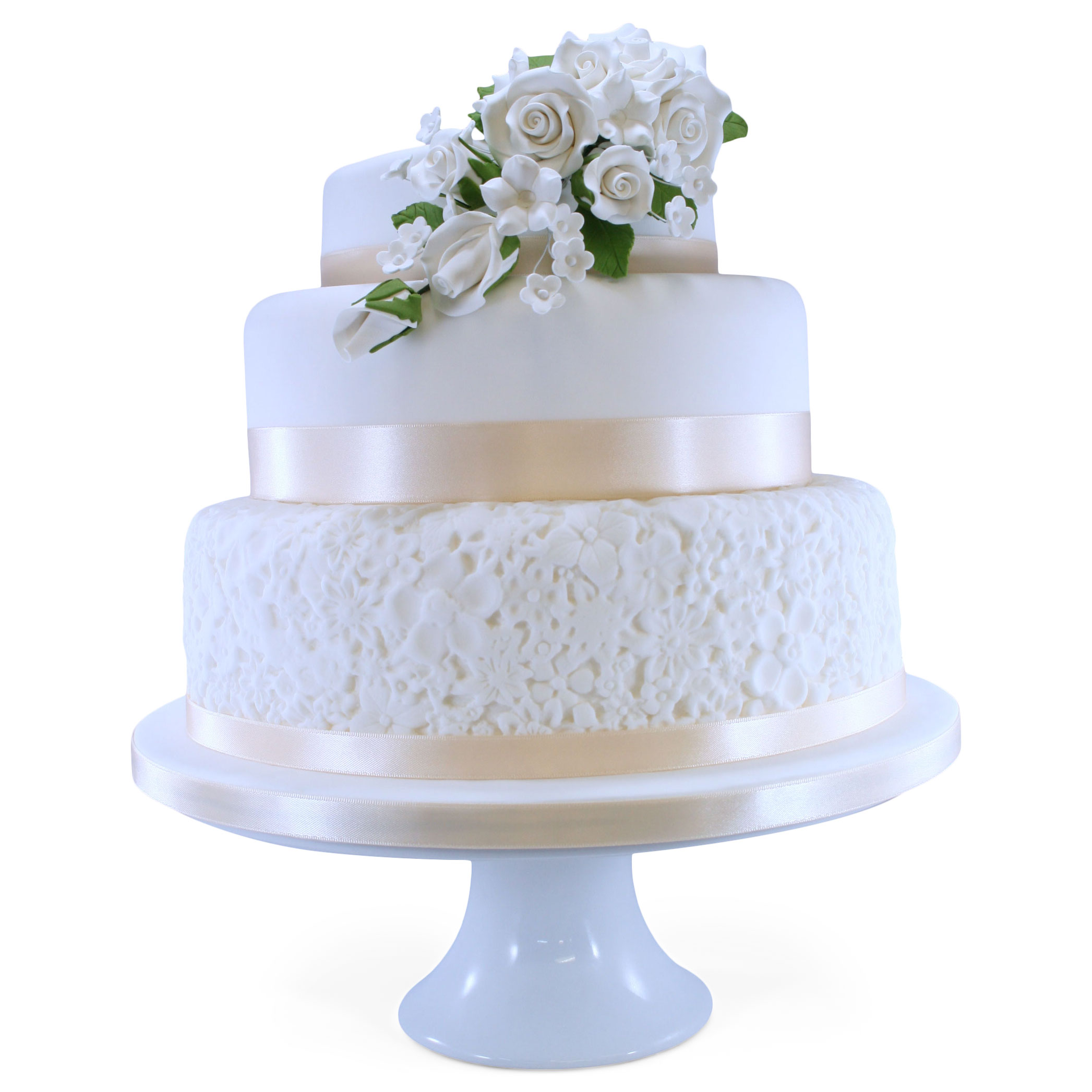 Wedding Fake Cake White 3 Tier Stacked 20 Inch - Etsy