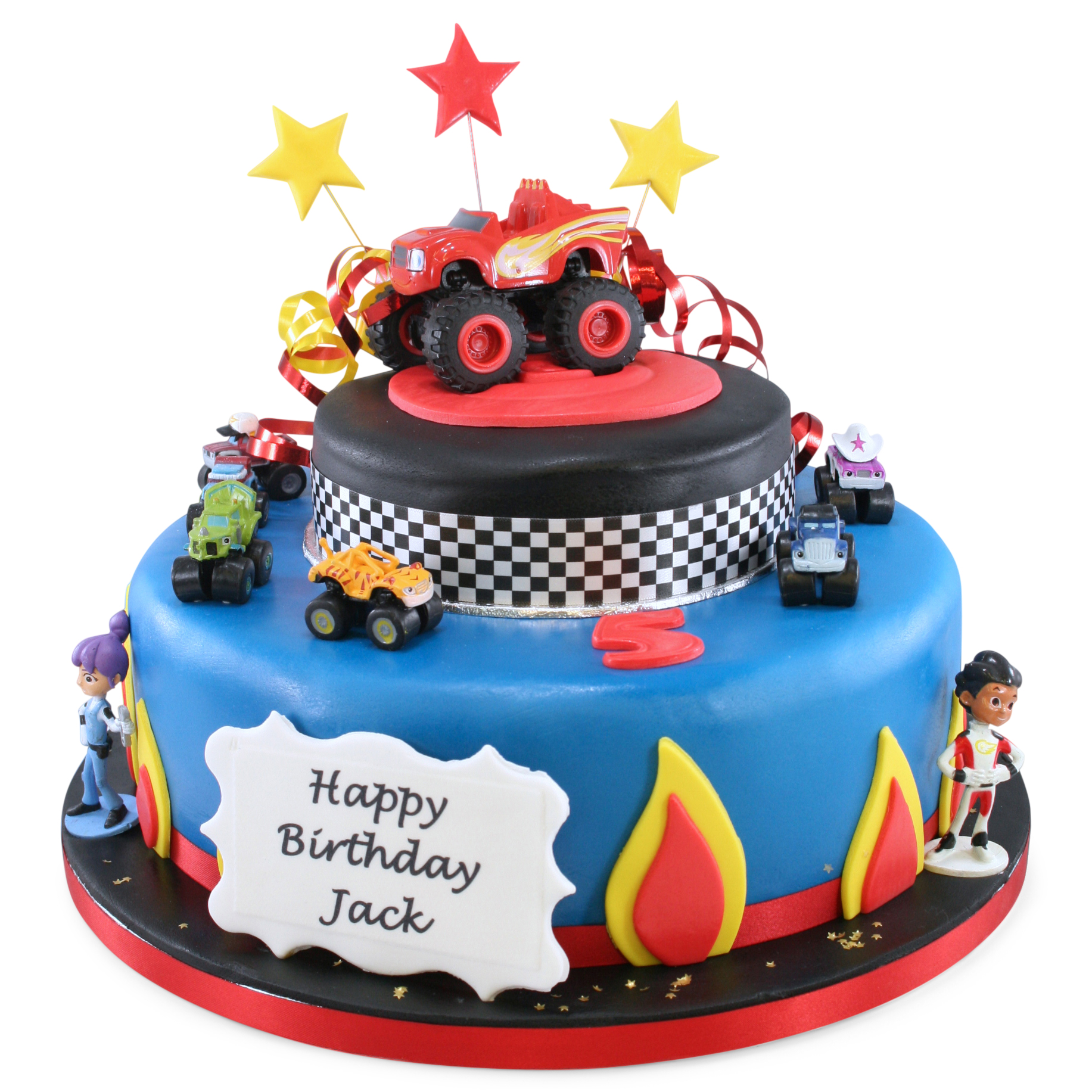 Blaze and Monster Truck Birthday Cake (2) | Baked by Nataleen