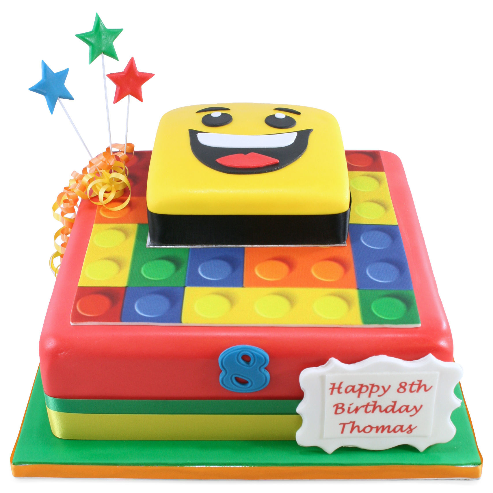 Lego Man Building Blocks Cake