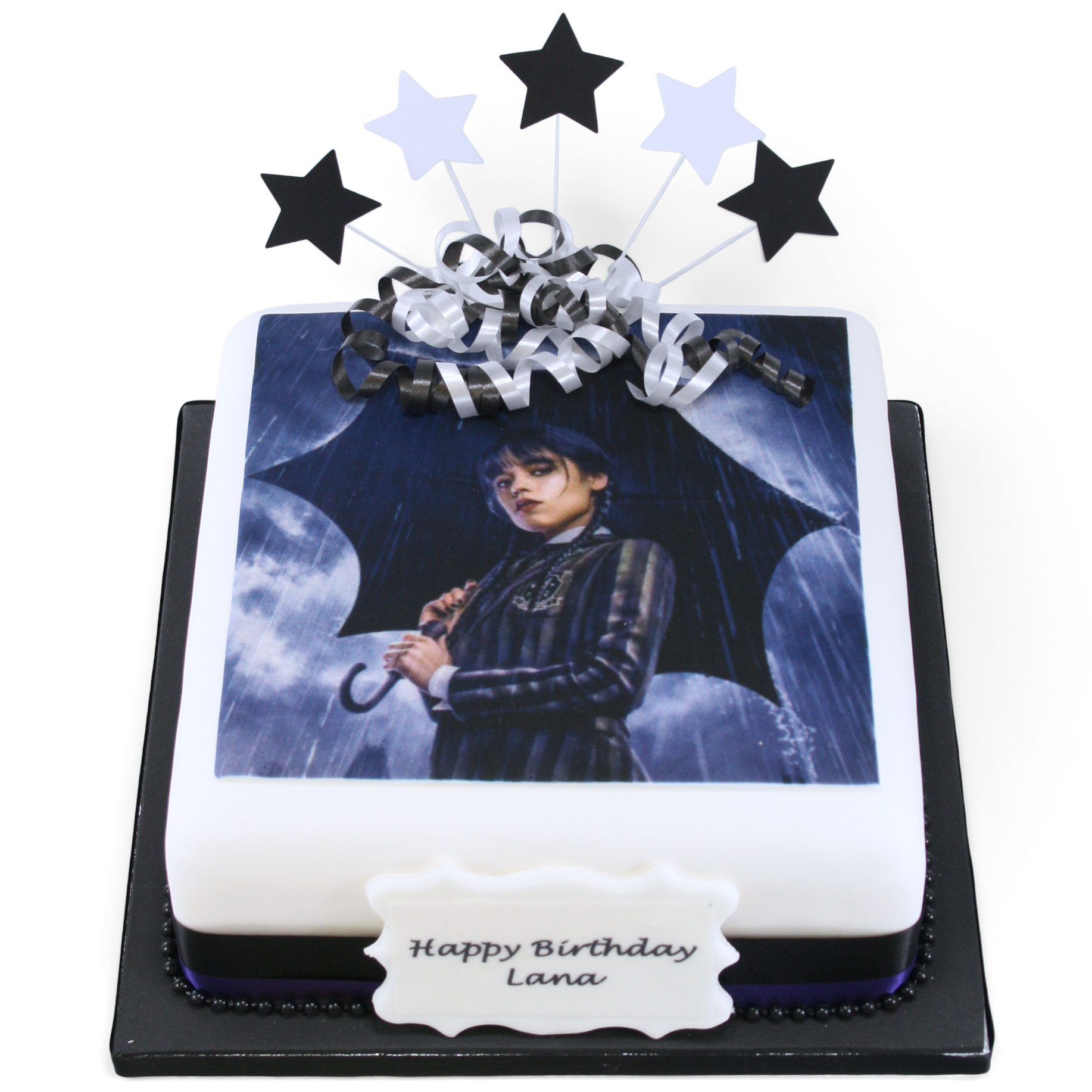 Set of 17 Wednesday Addams Edible Cake Toppers - Precut on Wafer Paper –  Decorua