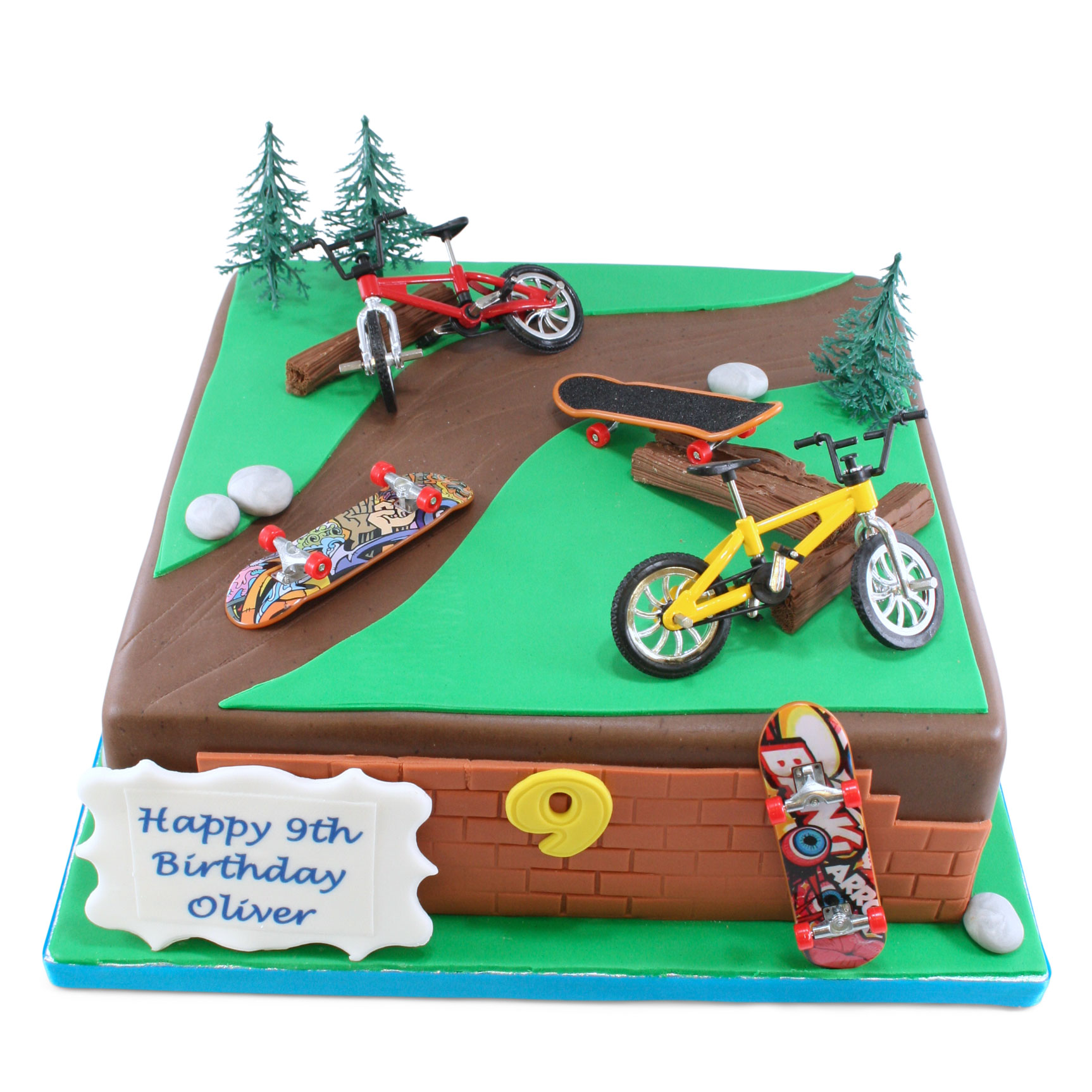 Personalised Custom Cake Topper Birthday Any Name Motor bike MotorX Dirt  Bike | eBay